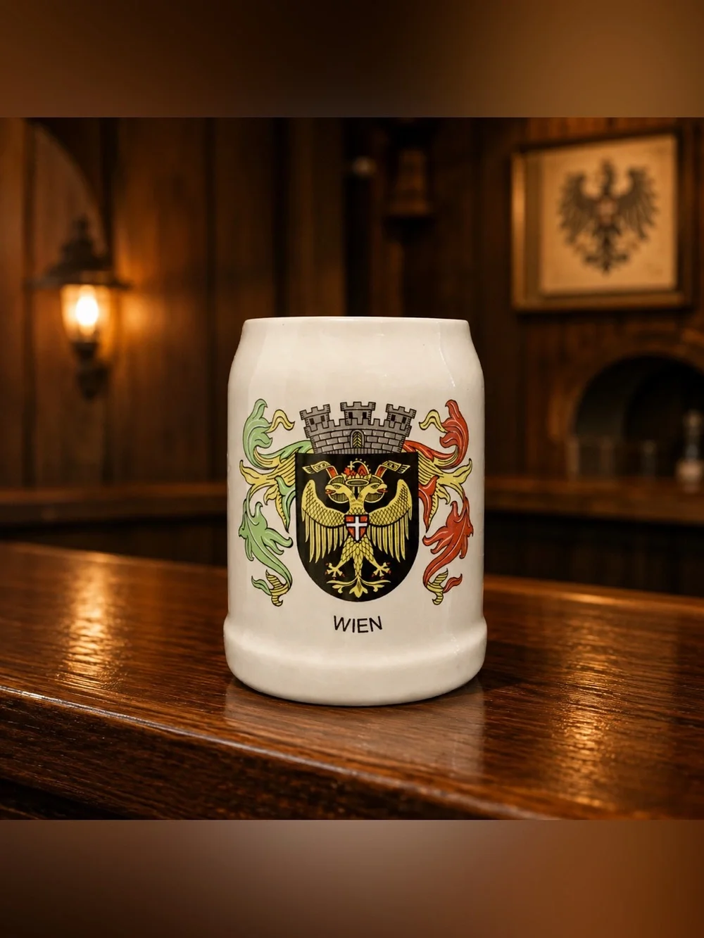 🔍 Vintage Wien Austria German Beer Stein Mug – 0.5L Made in Germany
